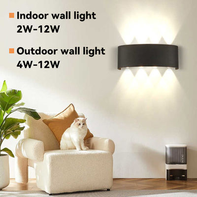現代のデザインと3000K/4000K/6500Kの色温の8W LED室内壁灯