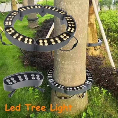 温かい白いLEDスポットライトであなたの公園を照らす 屋外太陽のハグツリーライト