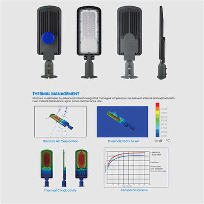 AC85-265V 入力電圧 50W 100W 150W 200w LEDストリートライト CE認証