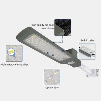 高照明効率 IP66 オールインワン LEDストリートライト 30W 50W 100W 150W