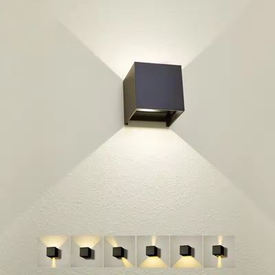 現代のIP65アップダウンライト ホーム 屋外防水壁灯 黒色 LED屋外壁ランプ